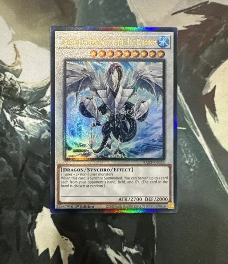 Yugioh KONAMI TCG RA02-EN026 Trishula, Dragon of the Ice Barrier Ultimate Rare English 1st Edition Collection Mint Card