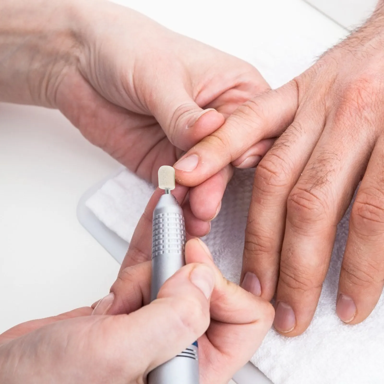 

8Pcs Nail Polishing Wheel Set Wool Felt Buffing Pads Electric Manicure Pedicure Replacement Roller Heads Nail Buffer Polisher