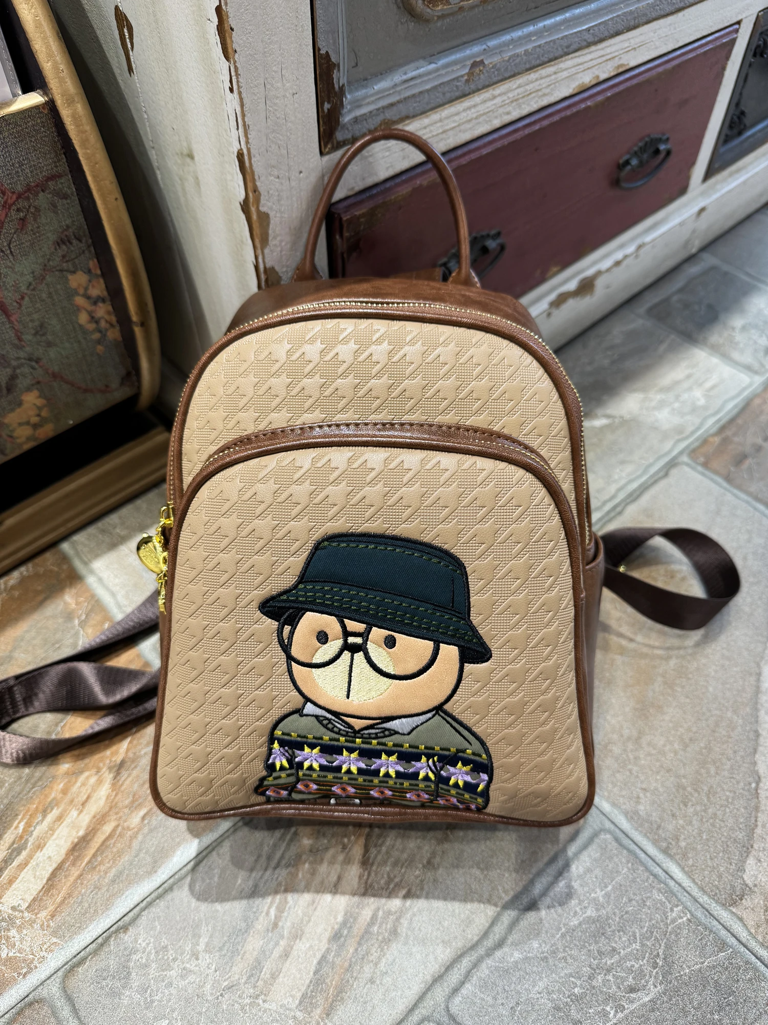 sac-a-dos-decontracte-en-forme-d'ours-de-dessin-anime-sac-a-bandouliere-de-voyage-en-polyester-doux-et-coton-fermeture-eclair-non-impermeable