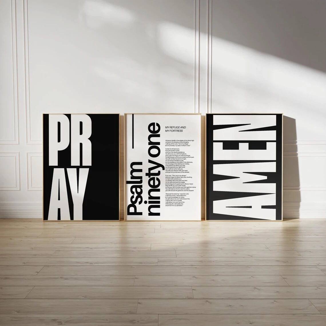 Modern Minimalist Bible Verse Christian Scripture Wall Art Print Canvas Painting Poster Picture For Living Room Home Decor