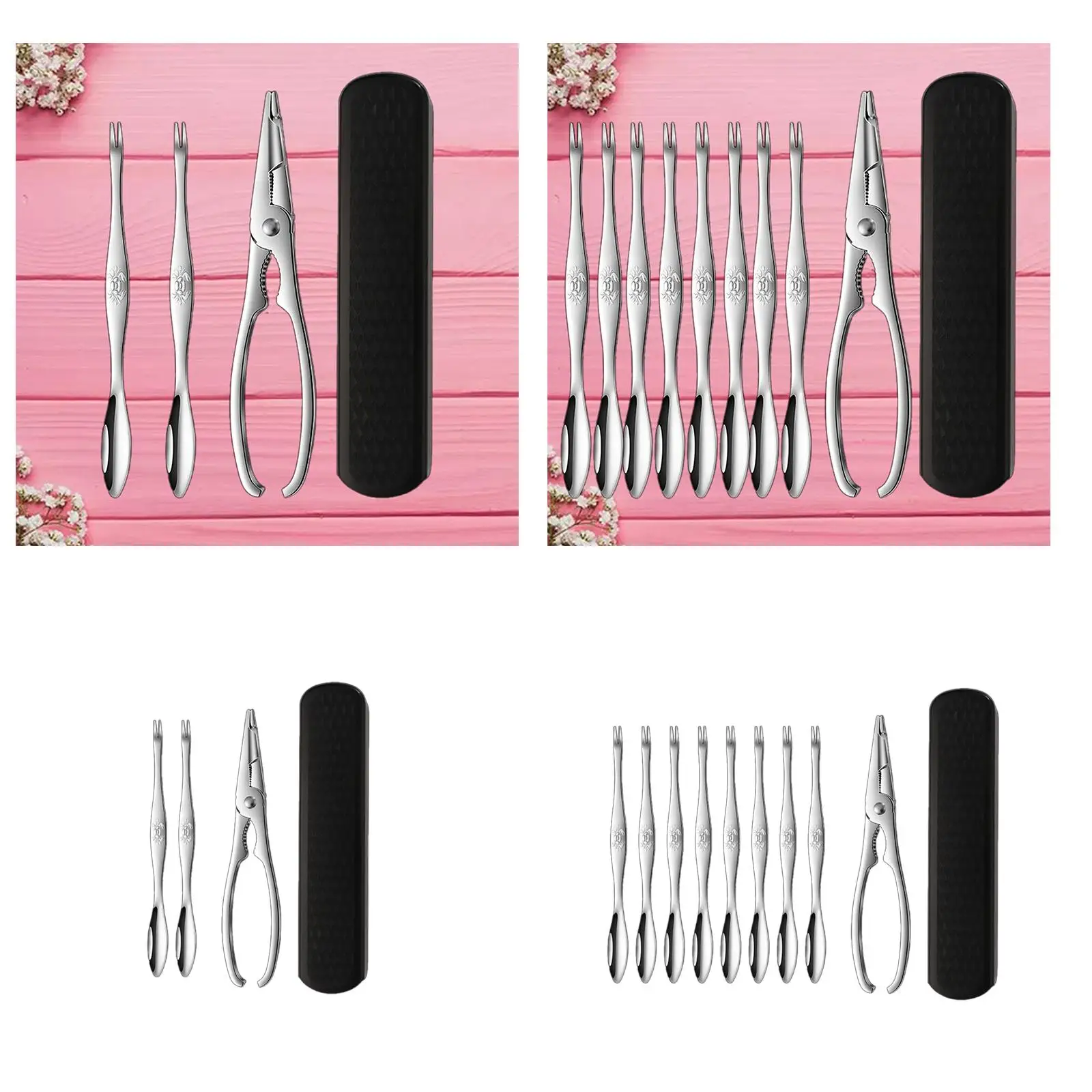 

Набор и выбирает ракушки из морепродуктов для омаров тяжелого качества с ящиком для хранения для бара