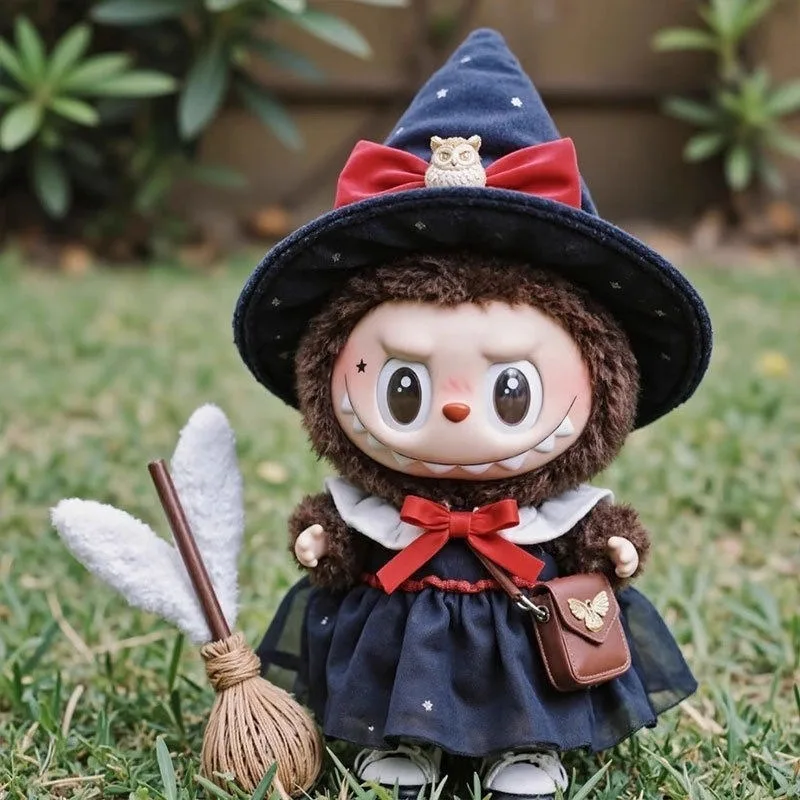 

Labubu Enchanted Witch Costume: Premium Blind Box Pendant Outfit for Vinyl Dolls Collection (Official Clothing Only No Doll Incl