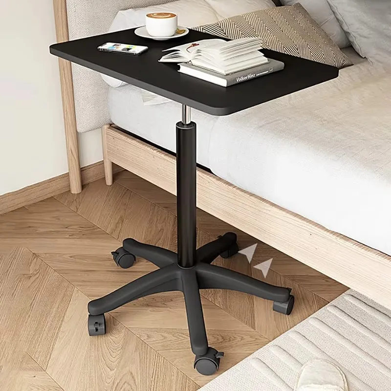Working Station, Rolling Bedside Small Table, Adjustable Corner Table in Living Room Home Movable Rolling Side Rack