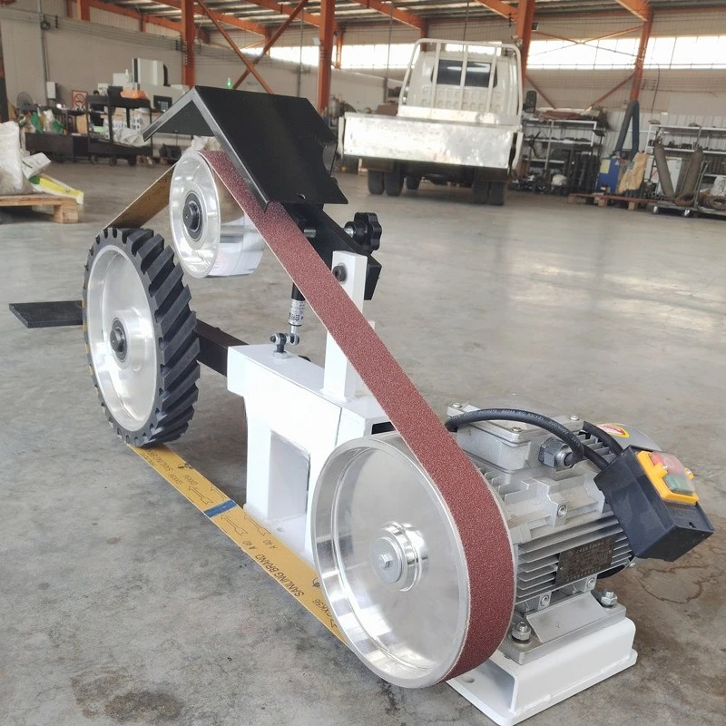 Desktop belt machine Industrial small grinding and polishing machine Deburring