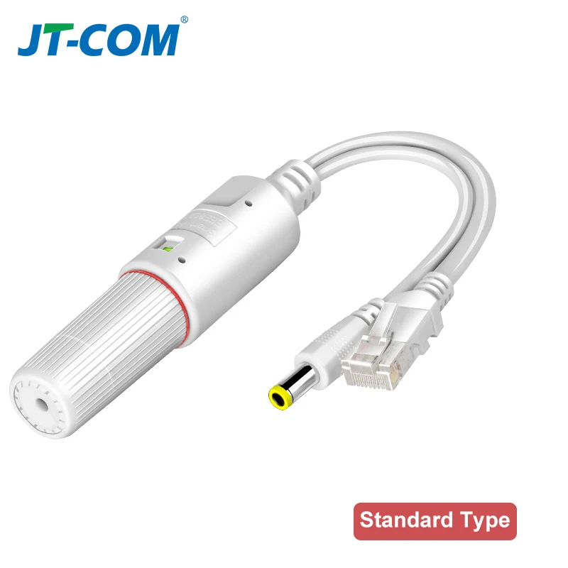 48V to 12V POE Splitter Standard Injector Type And Waterproof Video And Power Adapter Cable Supply Module for IP Camera Extender