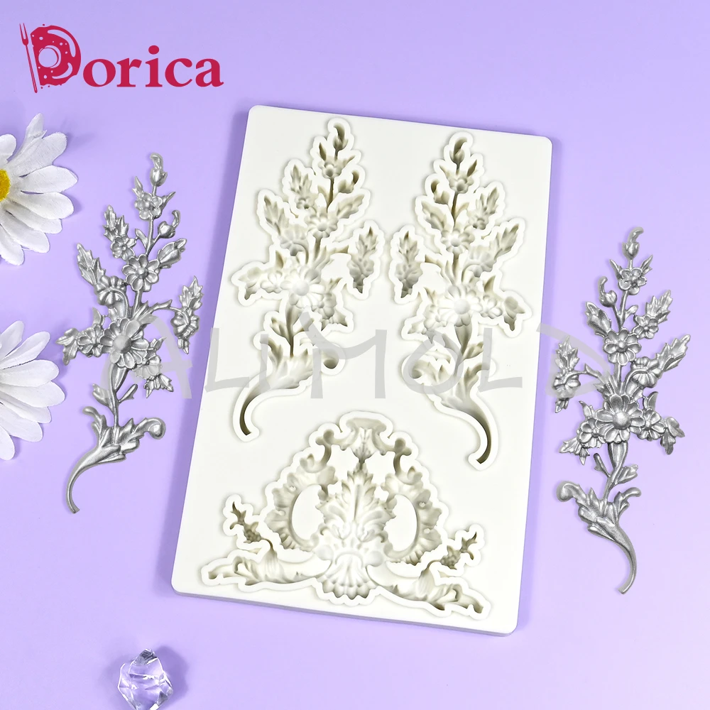 Silikonowa forma do dekoracji domu Sugarcraft Chocolate Fondant Cake Mould DIY Resin Clay Relief Model Home Decorating Tool Baking — zdjęcie 4