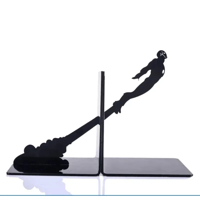 

2 Pieces/set of Iron Bookshelf Superhero Bookshelf Office Desk Accessories Art Decoration Crafts Desktop Decoration