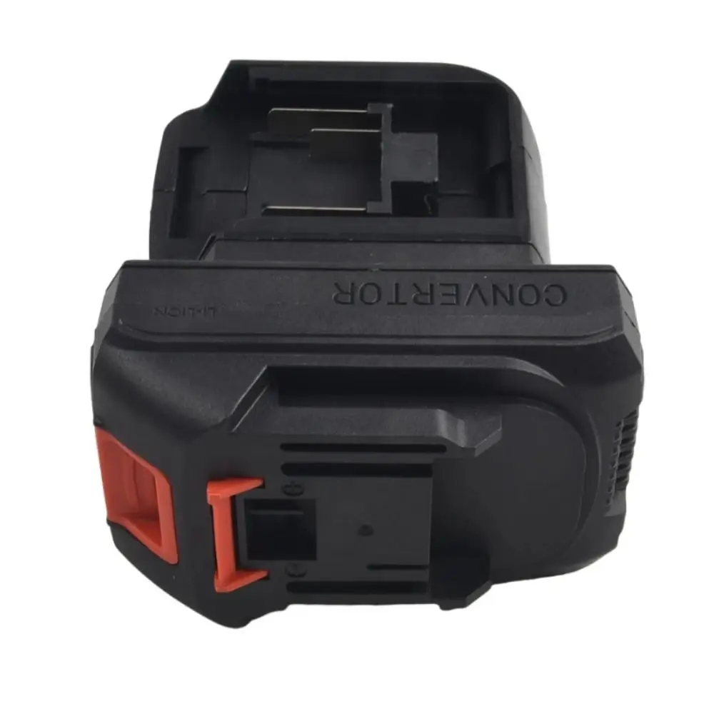 Easy To Install 2 in 1 Power Tool Recharge Practical Battery Converter Locks on Battery Black Battery Adapter Work Lights