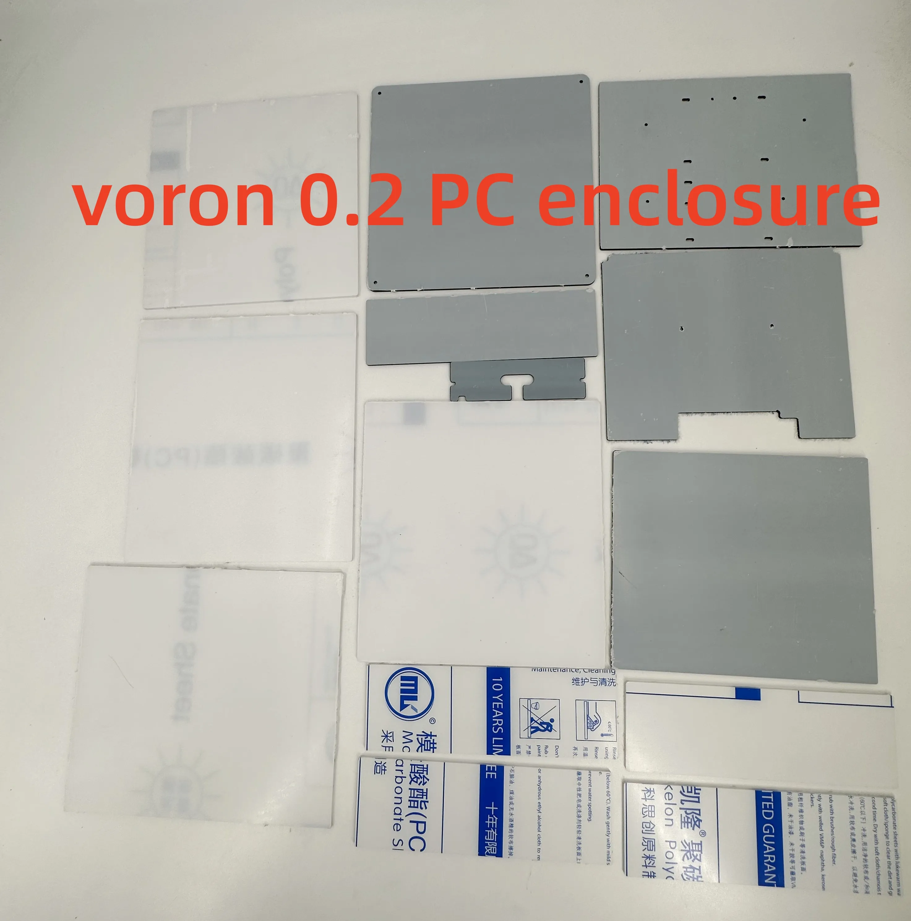 

TURUI VORON 0.2 V0.2 enclosure PC material Box Tophat and panel full kit upper