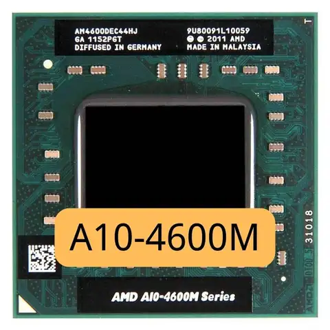 AMD A10-Series A10-4600M A10 4600M 2,3 GHz procesador de CPU de cuatro núcleos y cuatro hilos usado AM4600DEC44HJ Socket FS1