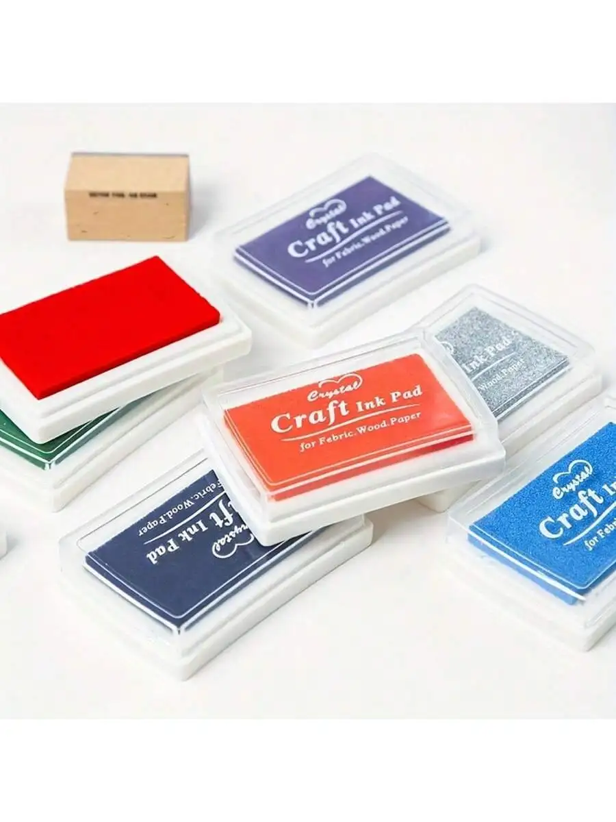 1pcs/pack Large Solid Color Inkpad: Creative Handbook Decoration Diy Basic Finger Stamp Accessories  Indonesian utility