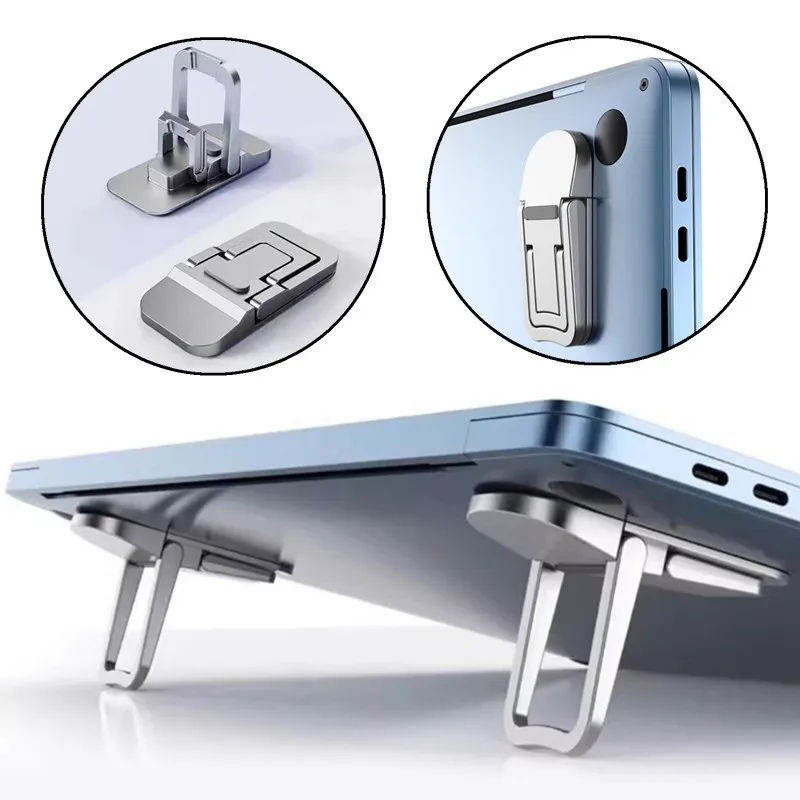 

Портативная подставка для ноутбука, подставка для клавиатуры компьютера, самоклеящаяся складная невидимая подставка для ноутбука, регулируемая по высоте подставка