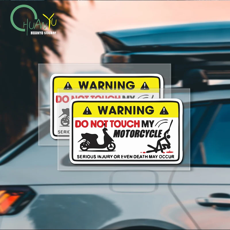

Motorcycle sticker helmet motorcycle electric car reflective waterproof don't touch my car decoration sticker