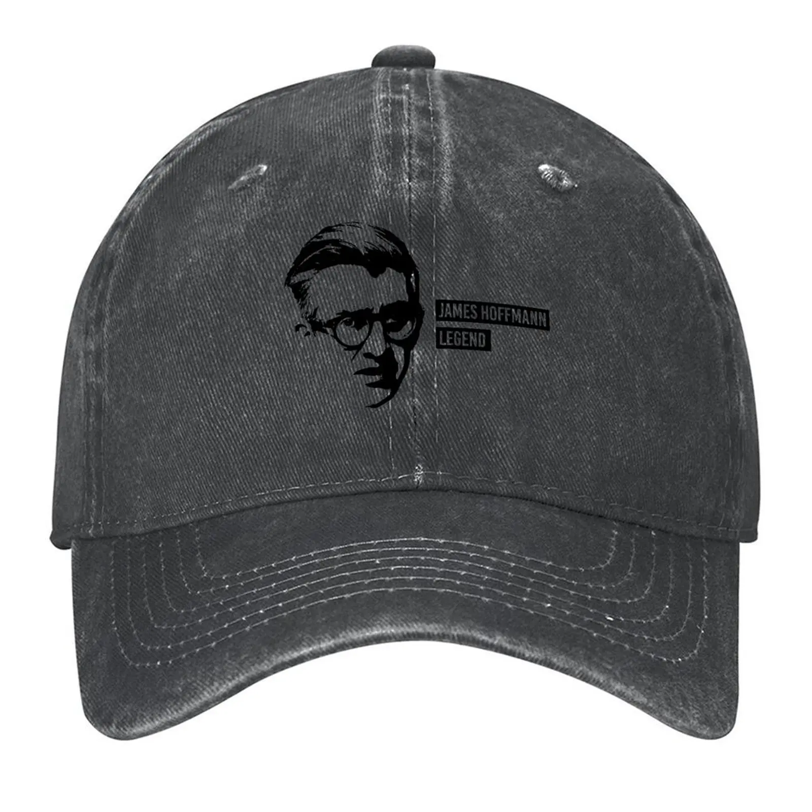 

James Hoffmann Legend Black and white Baseball Cap Bobble Hat men's big size hat hats on offer hard hat Caps For Women Men's