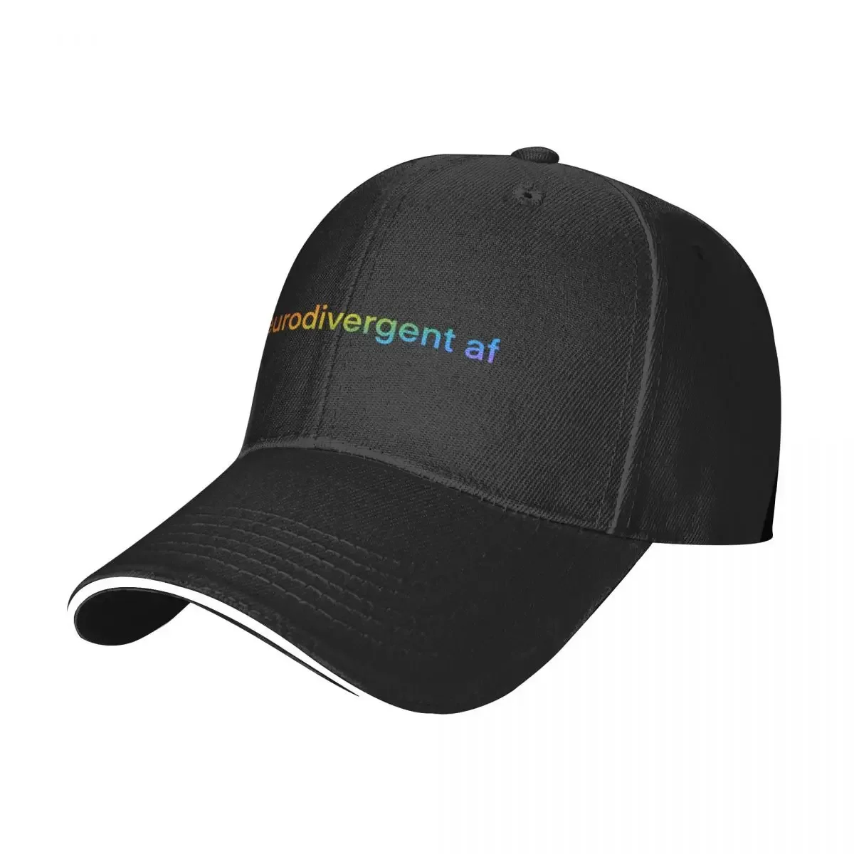 neurodivergent af Baseball Cap Brand Man cap birthday Sunscreen Man Women's