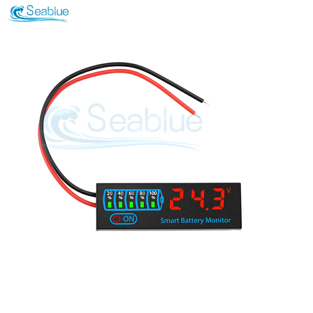 

DC 7-55V Acid/Lithium Universal Battery Charge Indicator Board LED Display Indicator Voltage Charge Indicator 3-14S With Alarm