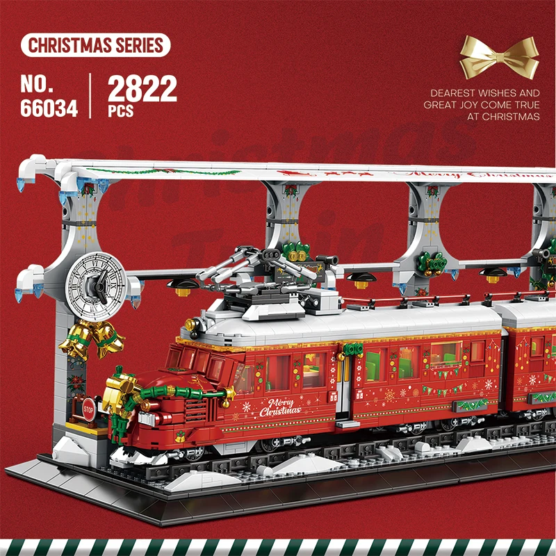 Realistic Highly Detailed Train Building Block Model  Perfect for Christmas, Birthdays & Home Decor/Collectible Display