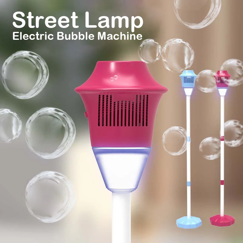 Straatlantaarn bubble machine volautomatische bubble met licht verjaardag outdoor bruiloft zonder batterij bubble water
