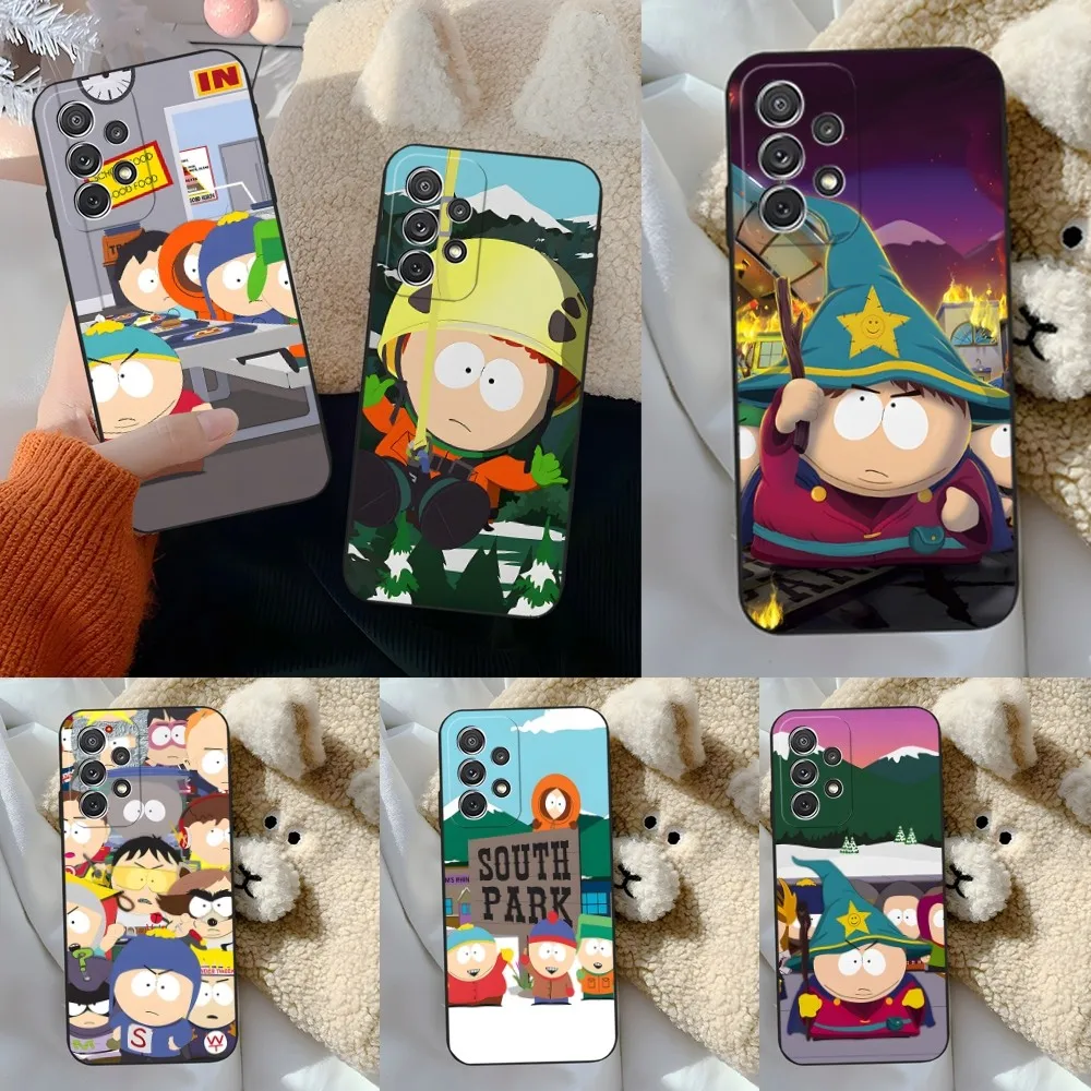 Cartoon S-south Parks Phone Case for Sumsung Galaxy S24 S23 S22 S21 S20 A24 A34 A54 A53 N20 M54 Fe Plus Ultra Cover