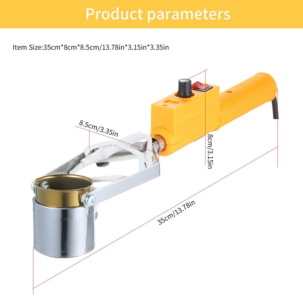 300W/500W Temp Control Portable Tin Melting Furnace Control Desoldering Bath Tool Adjustable Handheld Solder Pot Tin Melting