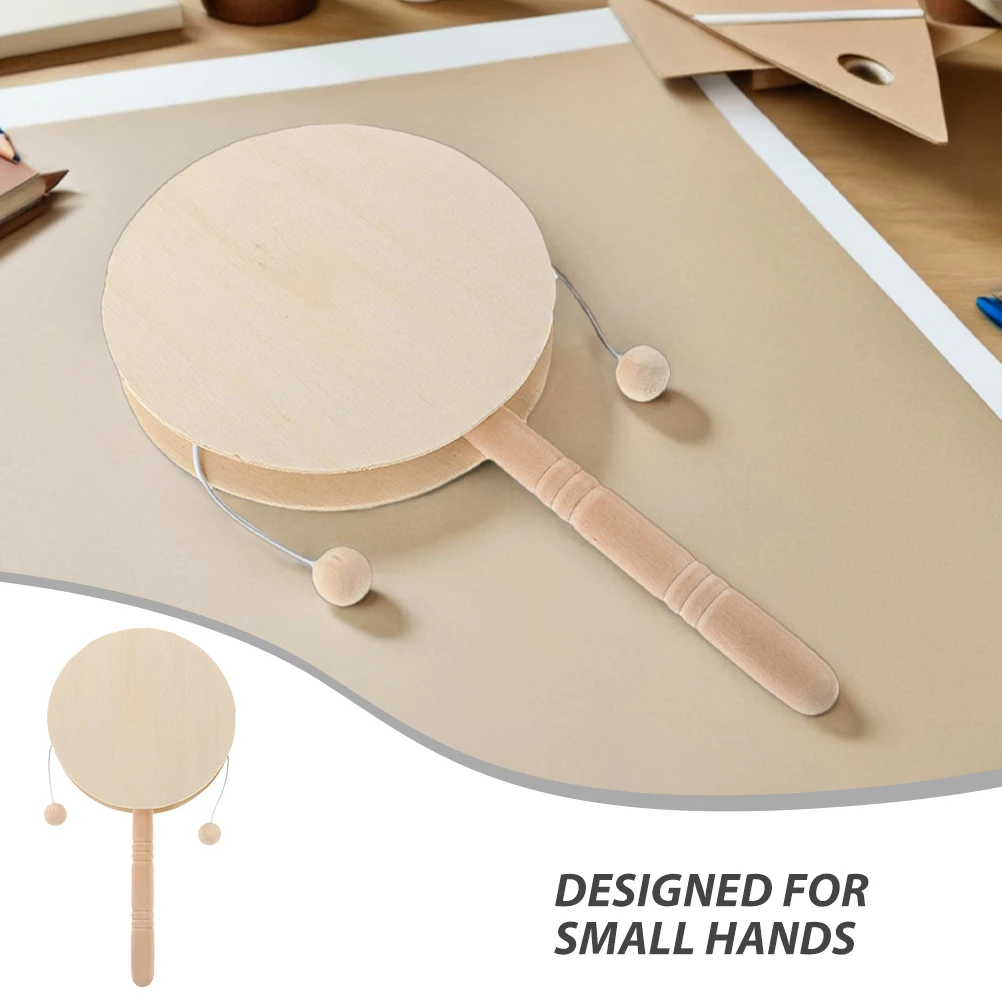 10 szt. Drewniane zestawy do samodzielnego wykonania grzechotek w kształcie małpki dla dzieci, puste instrumenty perkusyjne do wyrażania artystycznego i rozwijania umiejętności motorycznych.