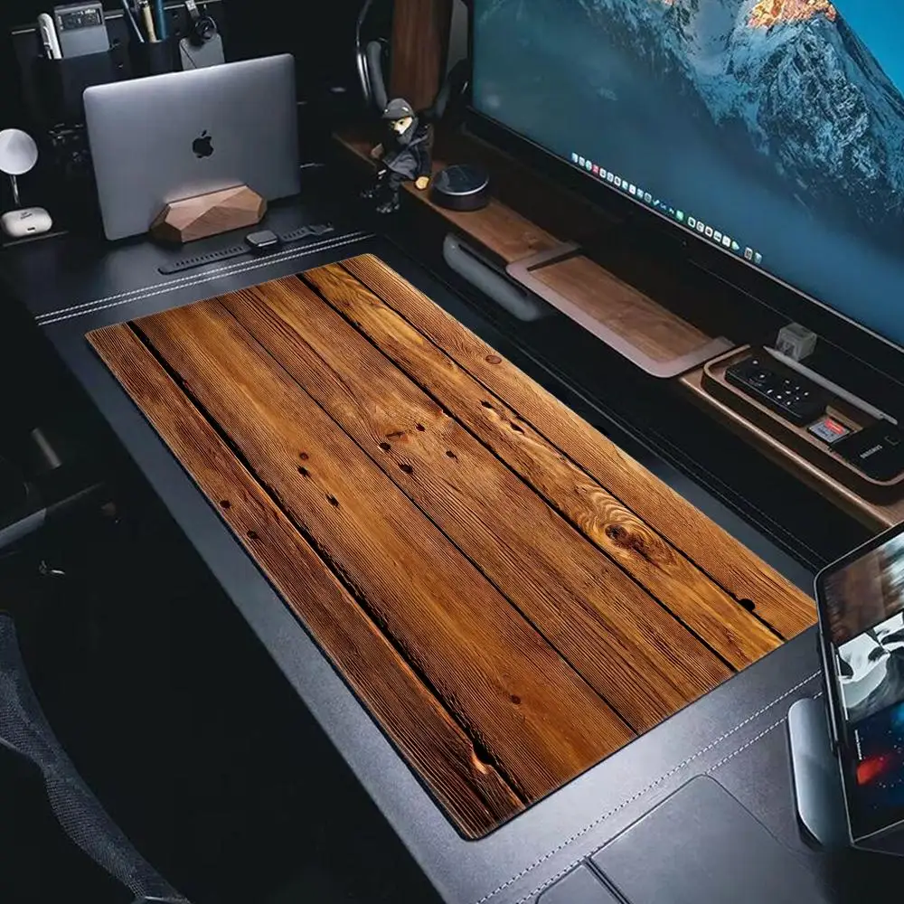 Wood Grain Textures Large Gaming Mouse Pad Computer Laptop Mousepad Keyboard Pad Desk Mat PC Gamer Mouse Mat XXL Office Mausepad