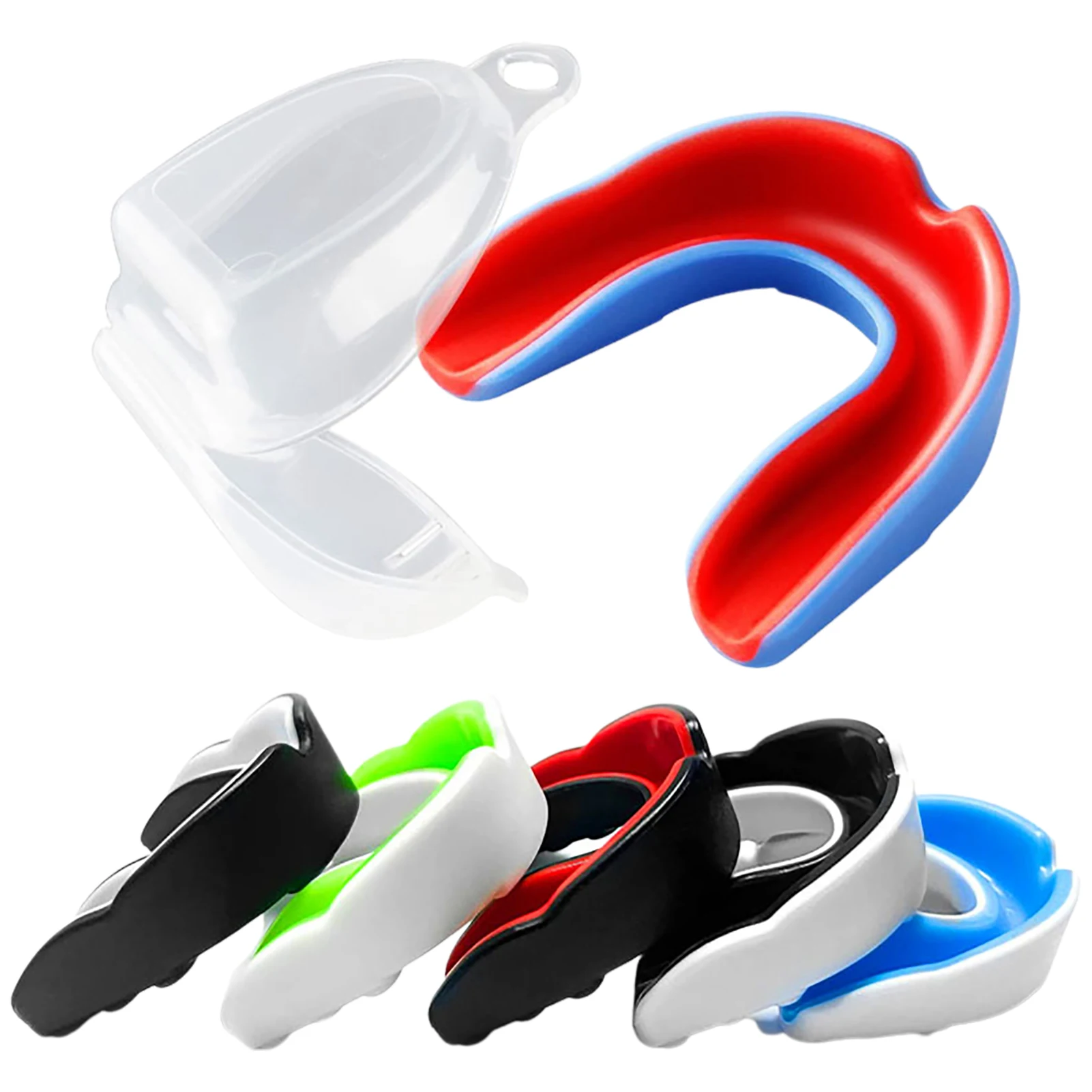 5pcs Sport Mouth Guard For Boxing Basketball Rugby Karate EVA Teeth Protector Adult Children Mouthguard Tooth Brace Protection