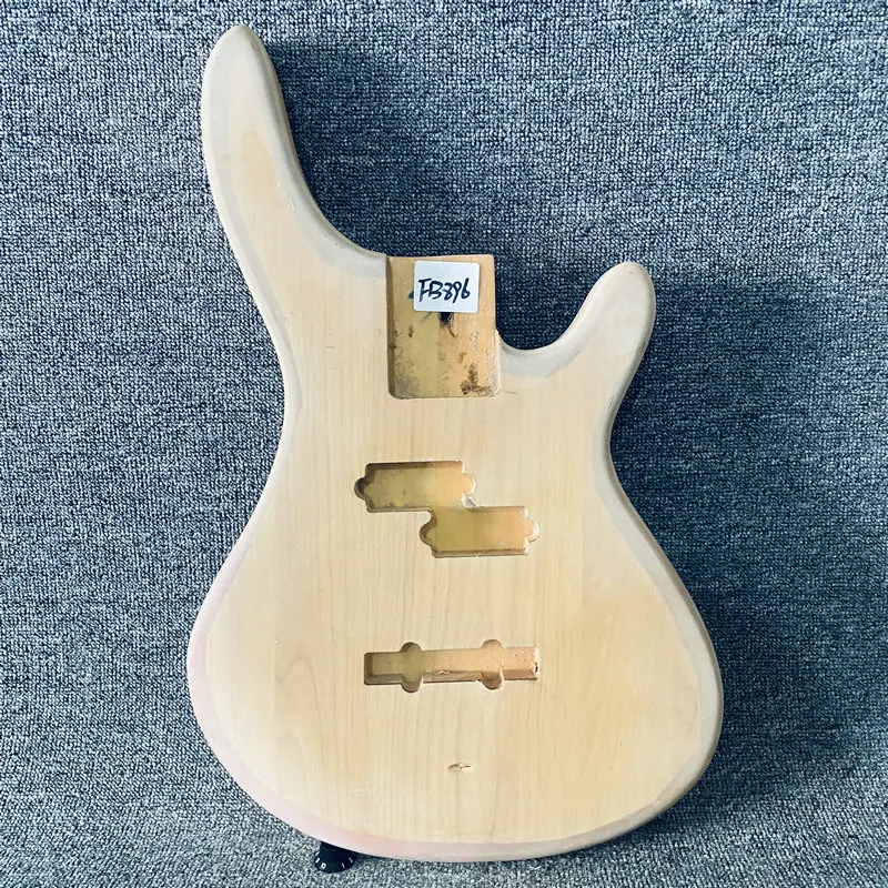 

FB896 PJB Bass Unfinished Electric Bass Body in Natural Solid Wood for Replace and DIY with Damages Right Hand
