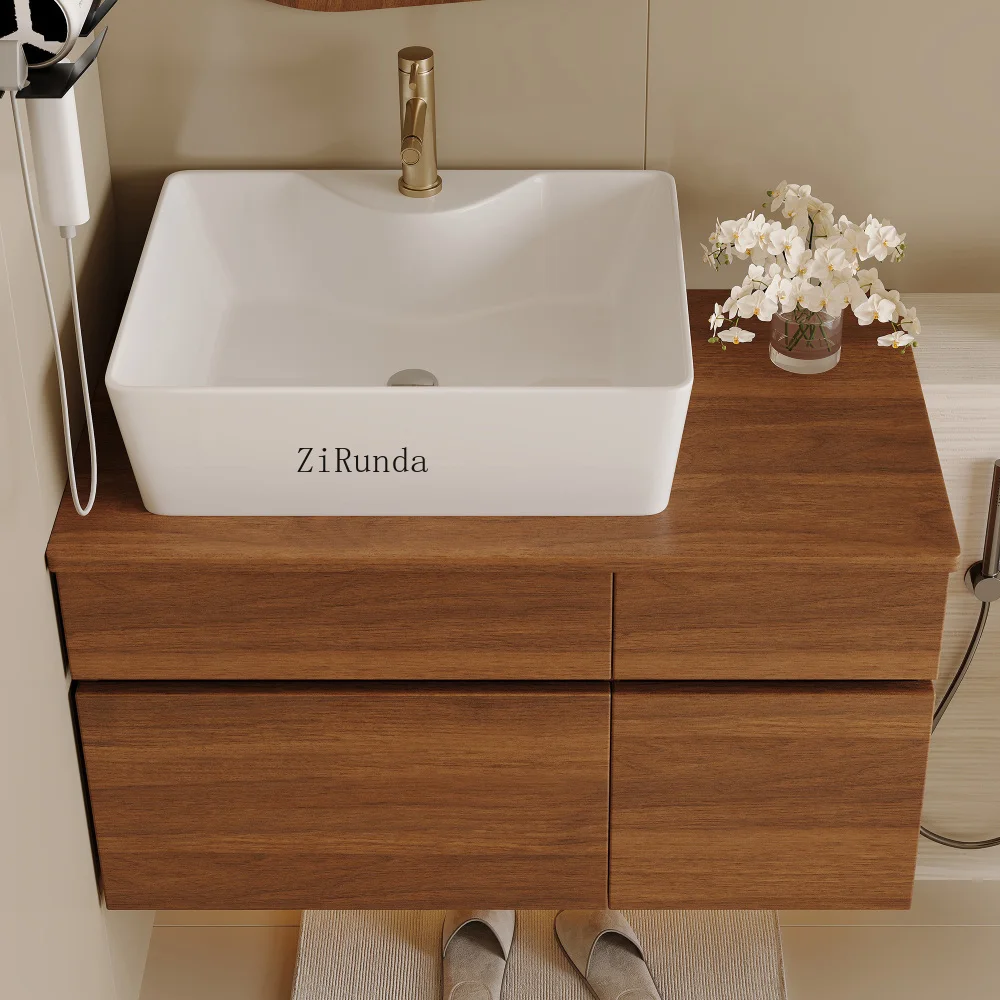 31.5 Inches Floating Single Small Bathroom Vanity with Sink