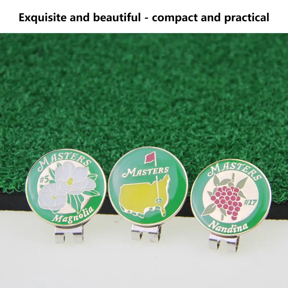 1ชุดกอล์ฟ Marker คลิปการฝึกอบรมเอดส์ Anti-Rust แบบพกพาสังกะสีอัลลอยด์กอล์ฟ Ball Marker กอล์ฟอุปกรณ์เสริม 볼마커