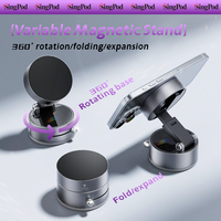 A3 vacuum chuck, magnetic mobile phone car holder, 360° rotation foldable, suitable for car/desktop/travel
