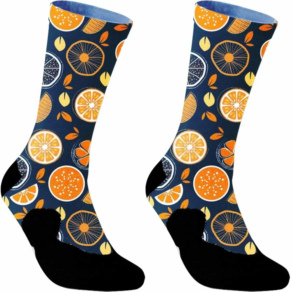 Niedliche Sport-Radsocken mit Schokoladenkeksenmuster, eng anliegend, Unisex, feuchtigkeitsableitend, atmungsaktiv und langlebig