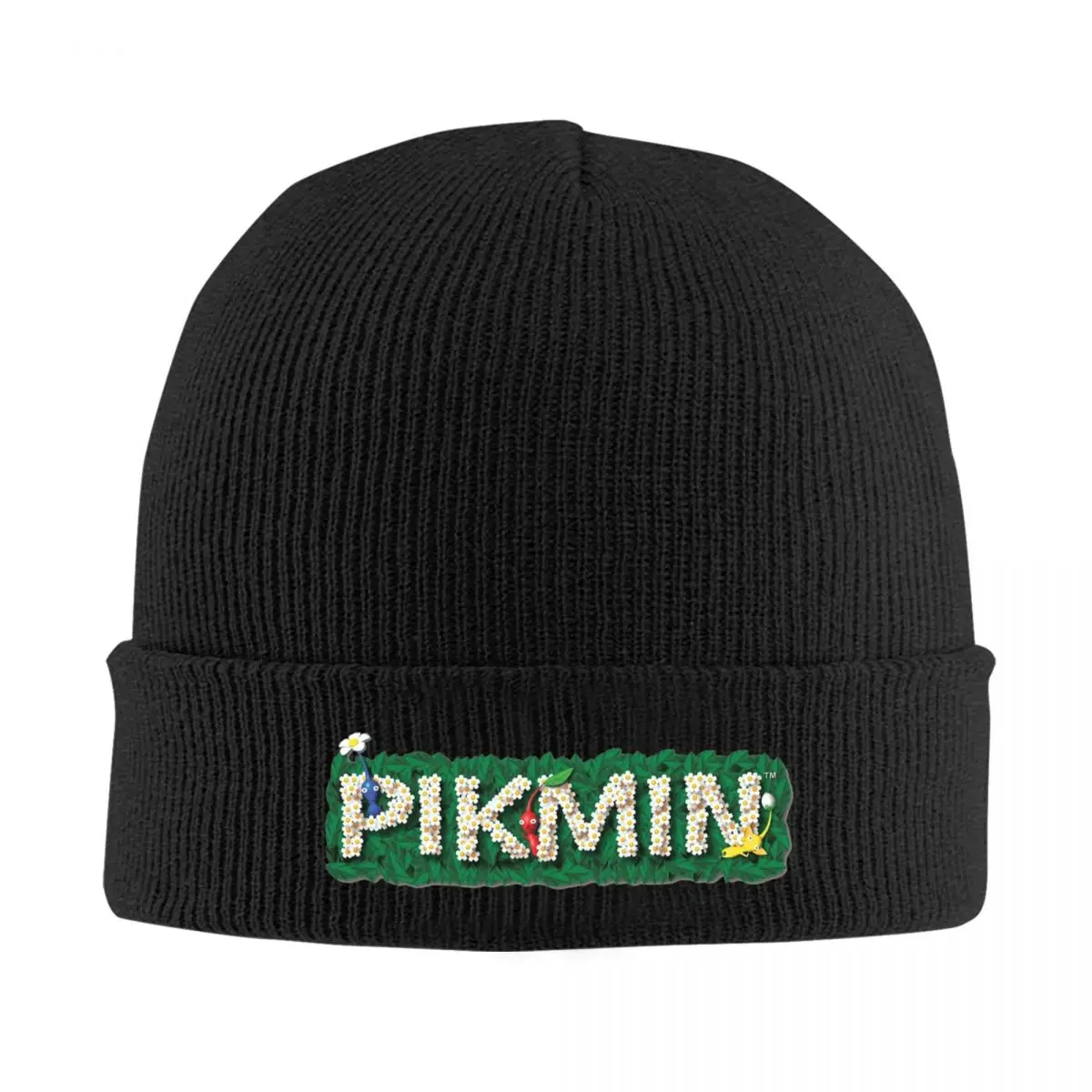 Pikmin Logo Knitted Hat Beanies Winter Hats Warm Unisex New Cap Men Women