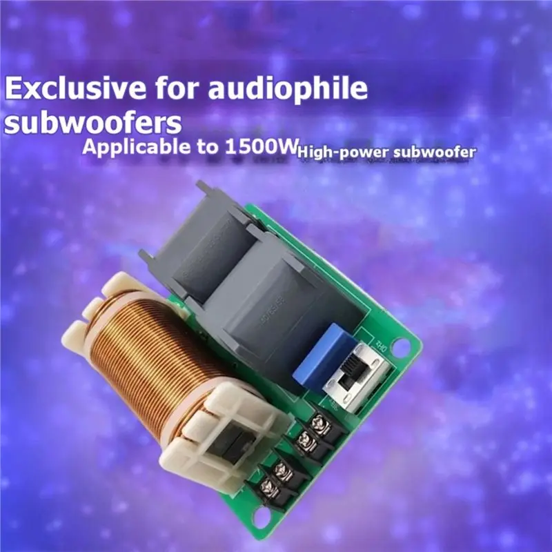 Adjustable Frequency Point Subwoofer Speaker 1500W Bass Frequency Distributor Adjustable Frequency Point Divider