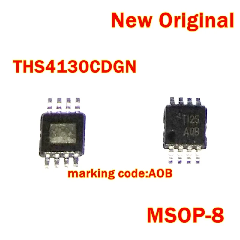 1Pcs to 20Pcs Ths4130Cdgn Msop-8 New Original Marking Code:Aob High Speed Low Noise, Fully Differential I/O Amplifiers