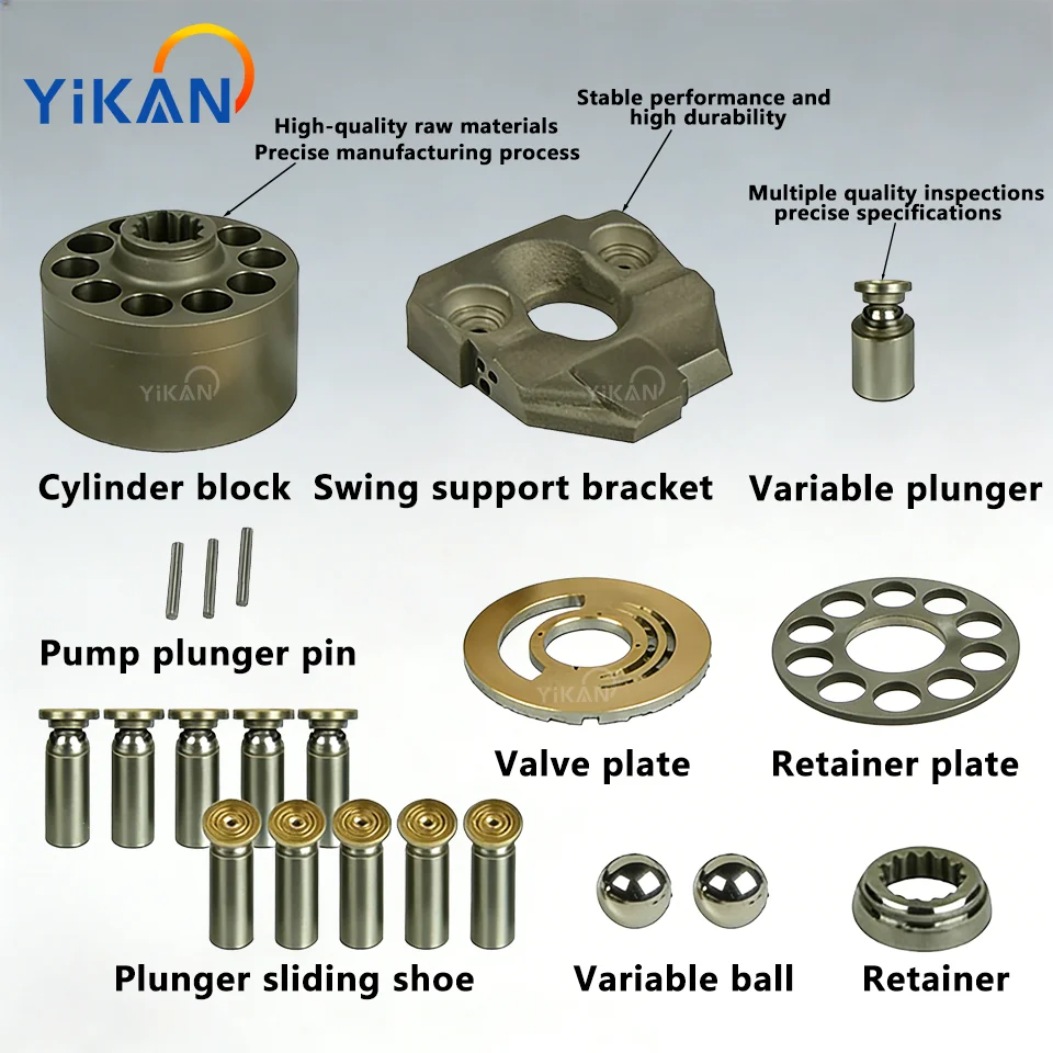 High Quality Construction Machinery 708-1U-00130 Hydraulic Fan Pump for Bulldozer D275A-5 D275A-5D D275A-5E Fan Pump Assembly