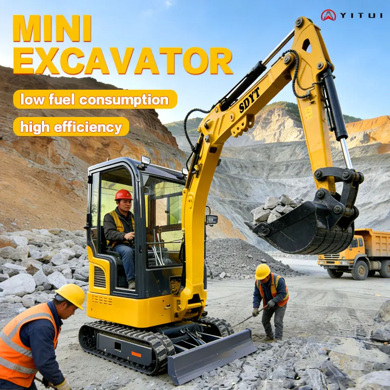 التوصيل المجاني حفارة صغيرة حفارة هيدروليكية 1.2ton اختياري شهادة Ce Epa الأجزاء الأساسية الضمان 1 سنة مخصصة