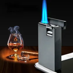 Creative Gradient Color Double Fire Straight Lighter Metal Windproof Cigar Lighter Men's Gift