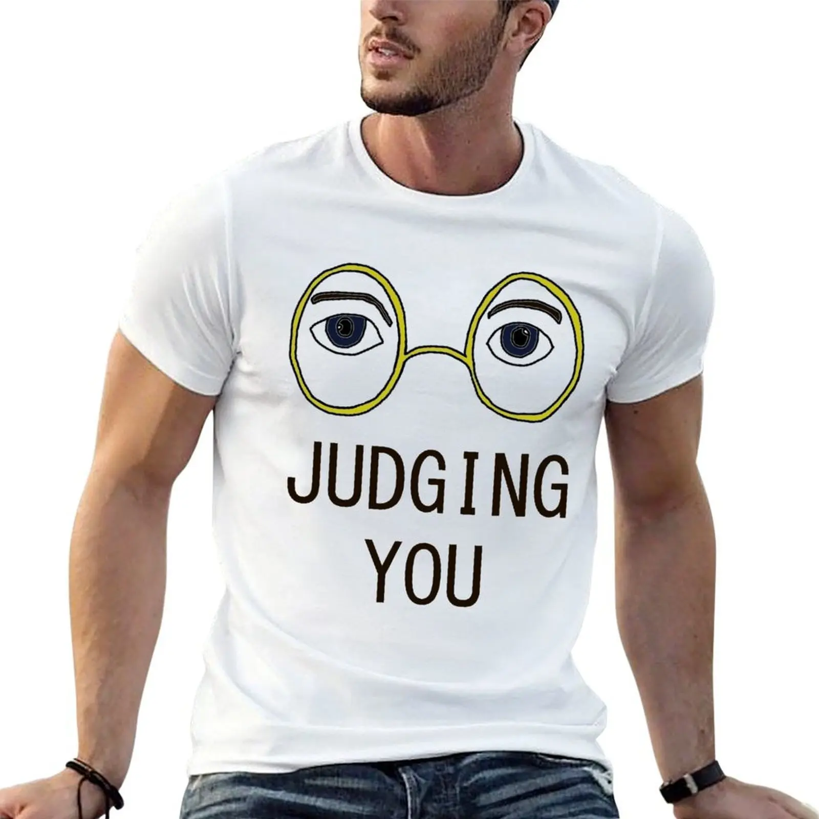 TJ Eckleburg is Judging YOU! T-Shirt shirts graphic tee animal prinfor boys Men's t-shirt