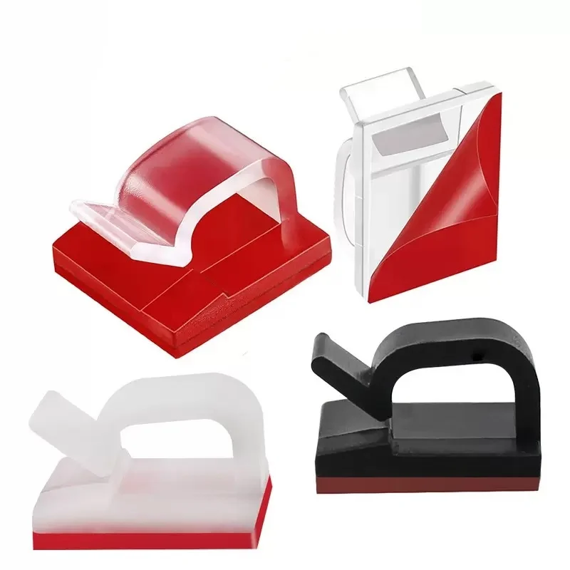 Cable Organizer Clips Wire Winder Holder Cord Protector USB Cable Management Adhesive Hooks Desk Clamp For Car Earphone Mouse