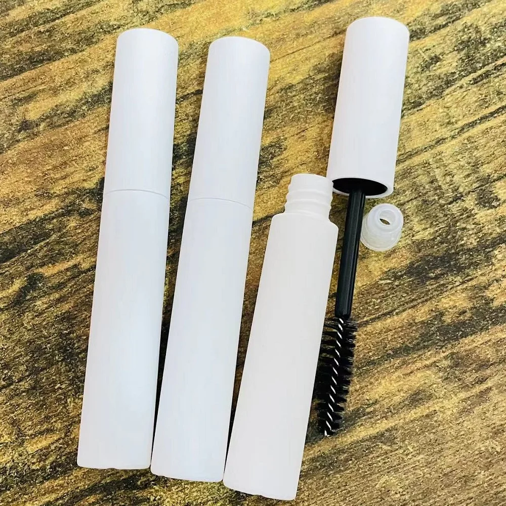 10ml Mascara-Tuben Großpackung Leere Mattierte Wimperncreme Nachfüllbare Flasche Kosmetikverpackungsbehälter Weißer Deckel – Detail 5