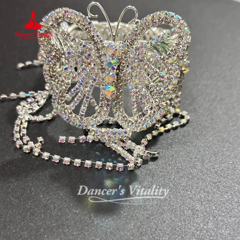 BellyDance Competition Accessories for Women Senior AB Stones Bracelets Oriental Dance Performance Jewelry Dancer's Vitality