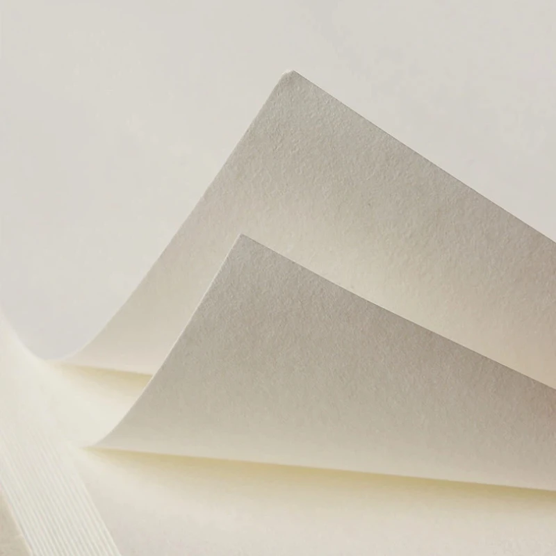 80g Thick Two Layer Sized Ripe Rice Paper For Gongbi Painting Printmaking Heavy Color Rock Painting White Sketch Ripe Xuan Paper