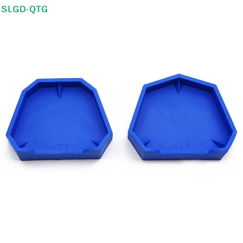 NEW 2/6Pcs Dental Model Base Set Silicone Plaster Model Base Dental Lab Denture Impression Tray Former Base Dentist Tools