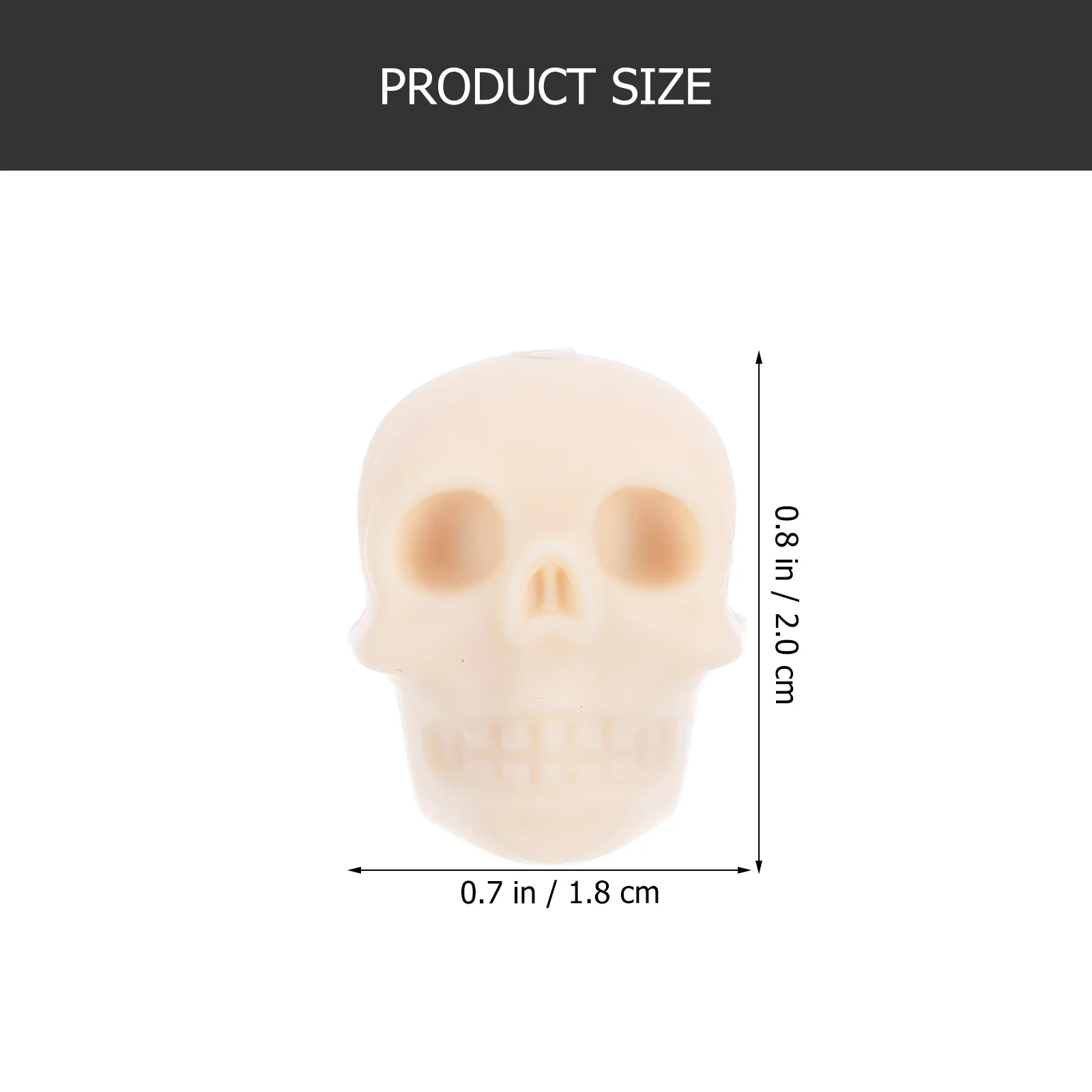 

20Pcs Skull Beads Silicone Glossy DIY Beads for Necklace Bracelets Jewelry Making Craft Charms Skull Charms for Bracelets