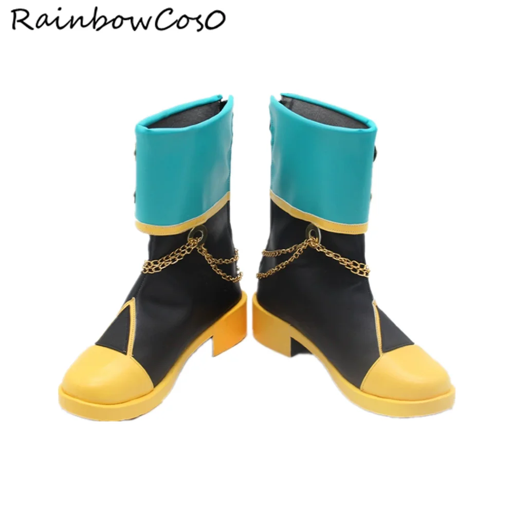 朝比奈まふゆコスプレ靴ブーツゲームアニメカーニバルパーティーハロウィンクリスマスRainbowcos0W4420