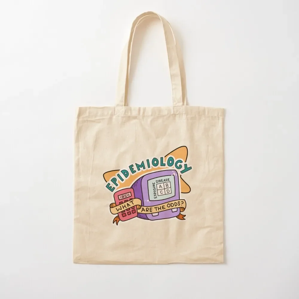 Retro epidemiology public health sticker Tote Bag shopping bag Women's handbag Women bags tote bags cloth bags Tote Bag