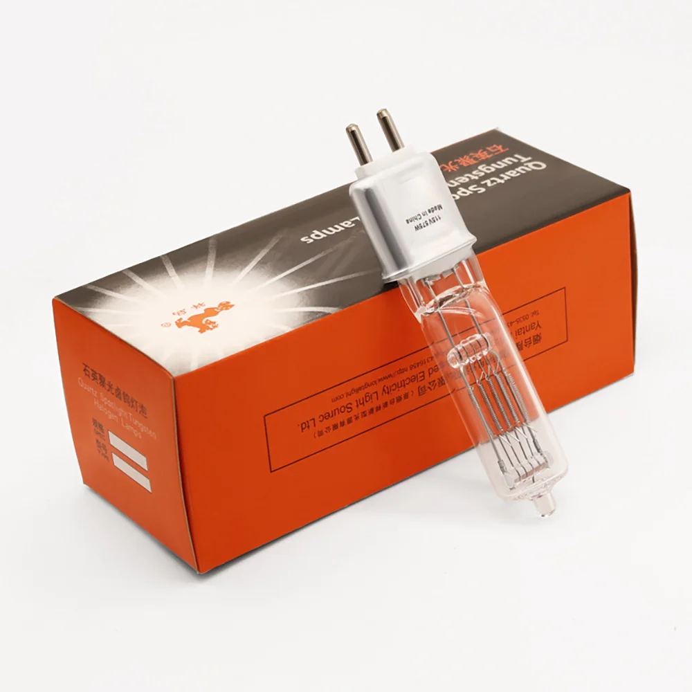 G9.5 مرحلة السينما والتلفزيون الهالوجين الكوارتز لمبة المكثف لمبة 230 فولت/115 فولت التصوير عكس الضوء #5