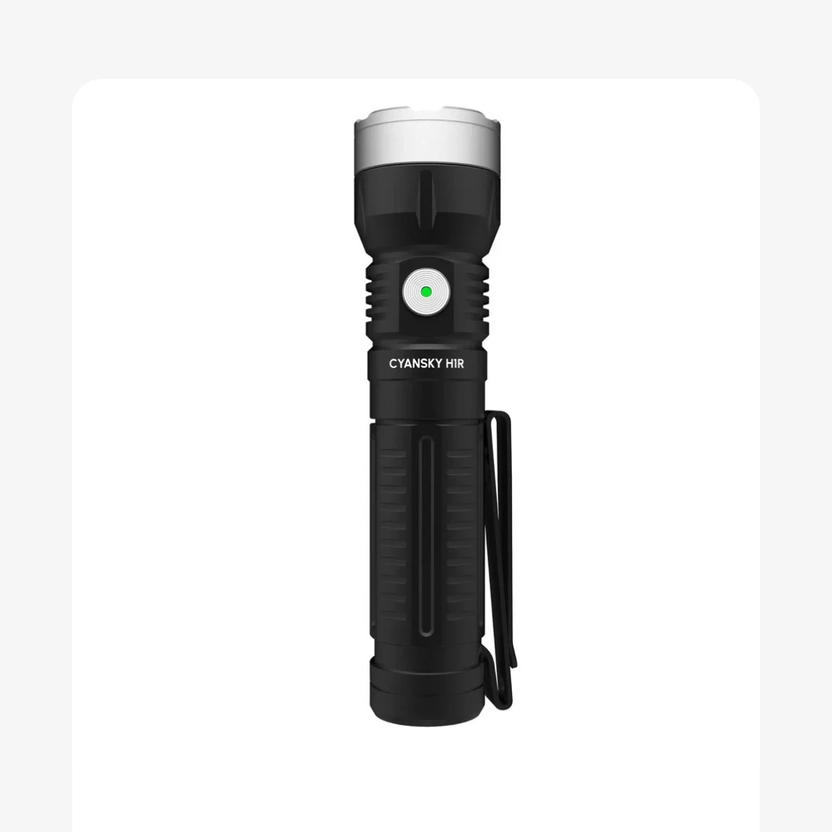 Cyansky H1R Portable Rechargeable EDC Flashlight 14500 AA Battery 700lm 400 meters Distance Torch light Support Type c charging