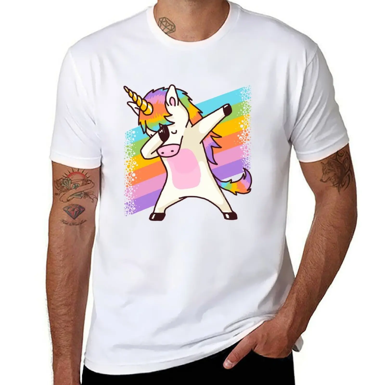 

Rainbow Dabbing Unicorn Shirt Hip Hop Dab Pose T-Shirt man t shirt designer man t shirts graphic t shirt man designer T-Shirt